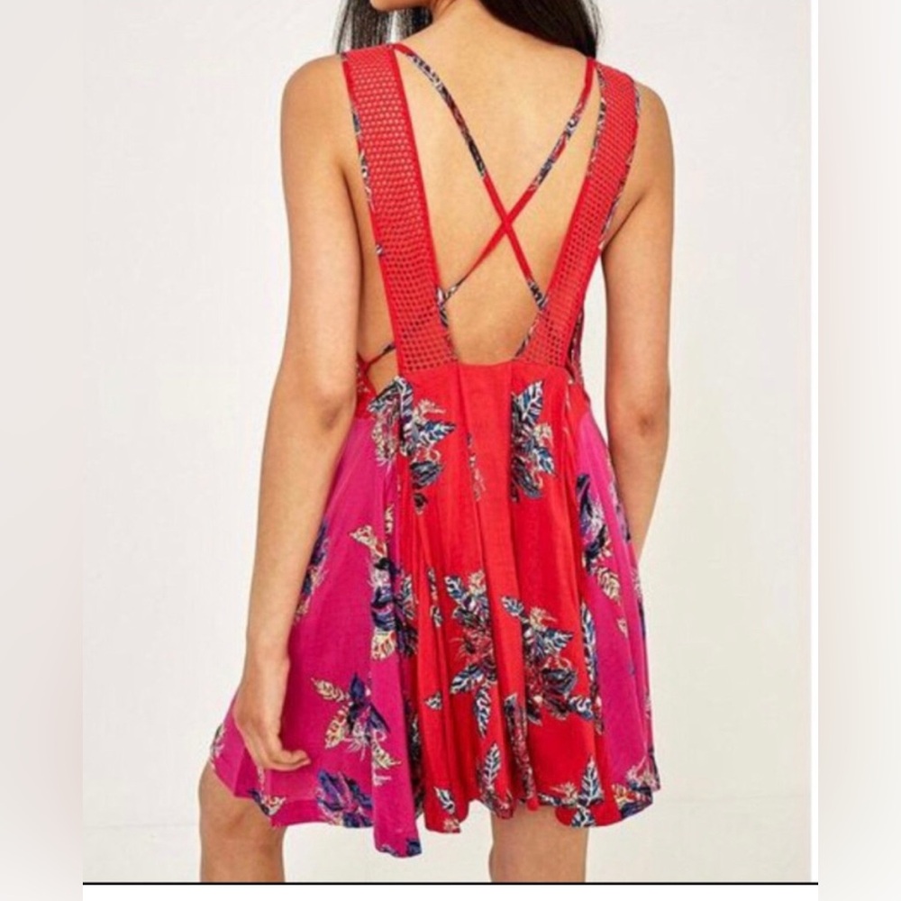 FREE PEOPLE Cherry Combo Dress